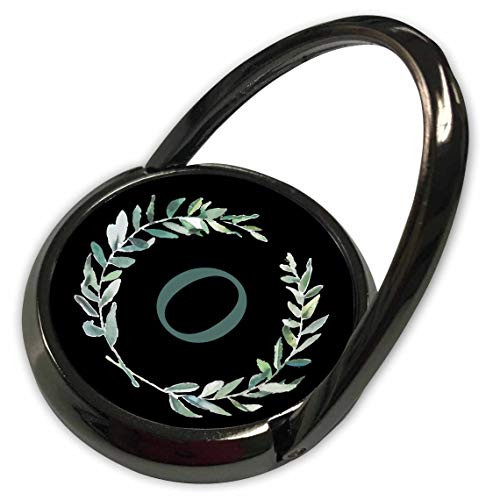 3dRose Wreath with Monogram Initial Letter O in Green on Black. - Phone Rings -phr-337371-1-