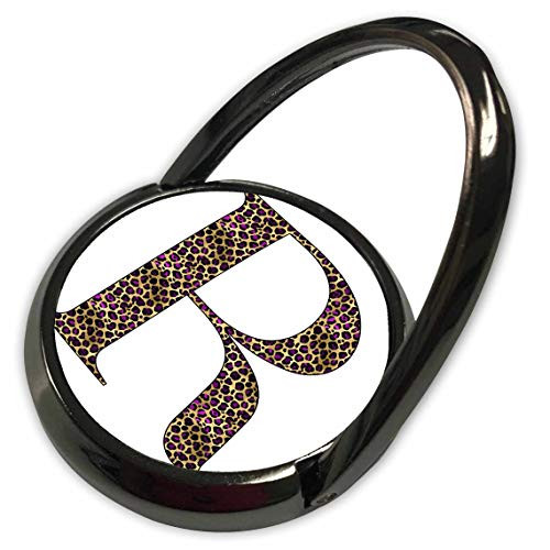 3dRose Glam Image of Gold and Purple Leopard Spots Monogram Initial R - Phone Rings -phr-340818-1- 3dRose Glam Image of Gold and Purple Leopard Spots Monogram Initial R - Phone Rings -phr-340818-1-