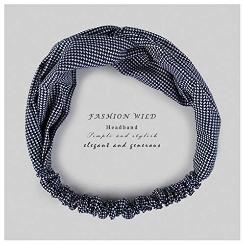 Pudwy Vintage Turban Elastic Hair Accessories Wrap Plaid Knot Headband Hair Band for Women Girls Striped Headwear Gift Style 14
