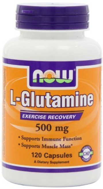 NOW Foods L-Glutamine 500mg 120 Capsules by Now Foods NOW Foods L-Glutamine 500mg 120 Capsules by Now Foods