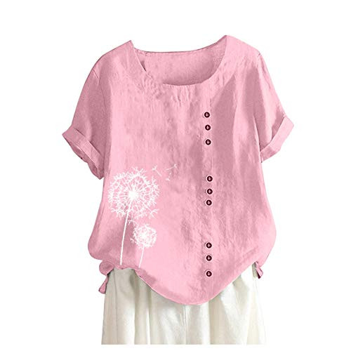 Women's Cold Shoulder Loose Shirt Tops 3-4 Sleeve Blouse v Neck Cold Shoulder Tops for Womens Cold Shoulder Tank Tops for Womens Petite Cold Shoulder Tops Plus Size Cold-8-Hot PinkXXL-