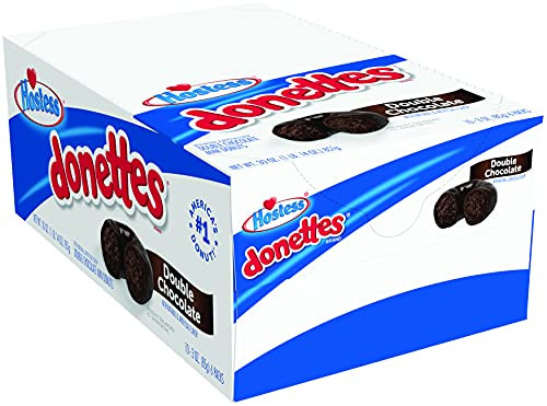 Hostess Donettes Mini Donuts Double Chocolate 3 Ounce 10 Count