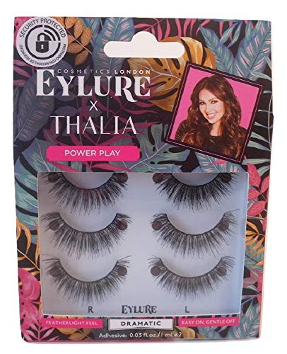 Eylure Thalia Power Play Multi Pack Reusable Adhesive Included 3 Pairs Dramatic