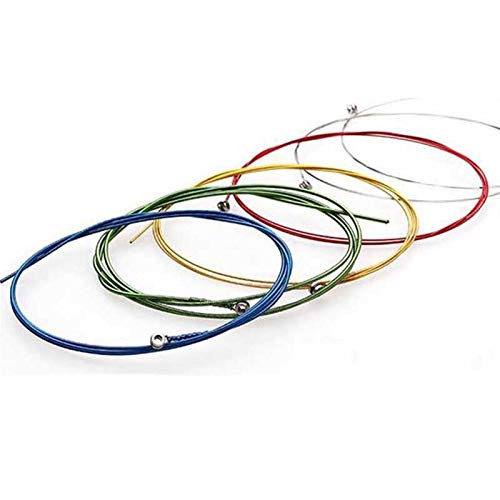 DINGGUANGHE 6Pcs Guitar Strings Rainbow Acoustic Guitar Strings E-A for Acoustic Folk Guitar Classic Guitar Multi Color -Color - Colorful-