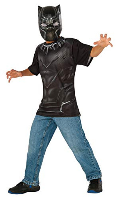 Rubie's Costume Captain America- Civil War Black Panther Child Top and Mask Large Rubie's Costume Captain America- Civil War Black Panther Child Top and Mask Large