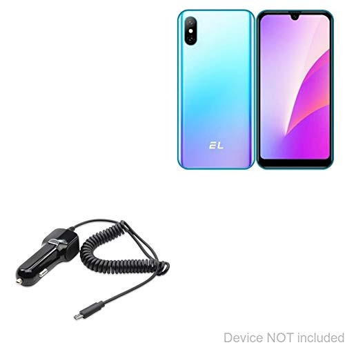 E and L D63 Car Charger BoxWave -Car Charger Plus- Car Charger and Integrated Cable for E and L D63 - Black E and L D63 Car Charger BoxWave -Car Charger Plus- Car Charger and Integrated Cable for E and L D63 - Black