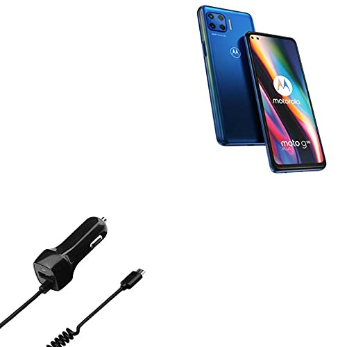 Car Charger for Motorola Moto G 5G Plus -Car Charger by BoxWave- - Car Charger Plus Car Charger Extra USB Port with Integrated Cable for Motorola Moto G 5G Plus - Black Car Charger for Motorola Moto G 5G Plus -Car Charger by BoxWave- - Car Charger Plus Car Charger Extra USB Port with Integrated Cable for Motorola Moto G 5G Plus - Black