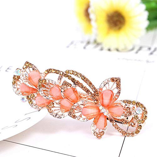 Pudwy Flower Hair Barrettes Women's Full Crystal Hairpin Hair Clips Female Alloy Big Hairpins Headdress 18