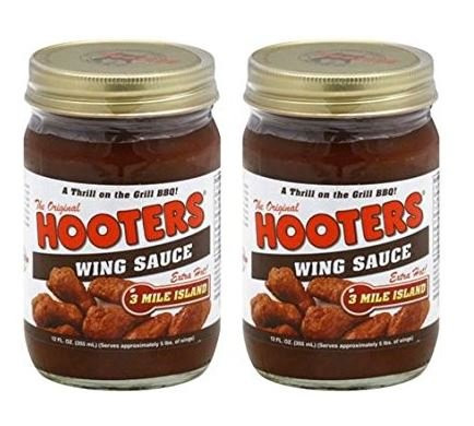 Hooters Sauce Wing Sauce 3 Mile Island -Pack of 2-