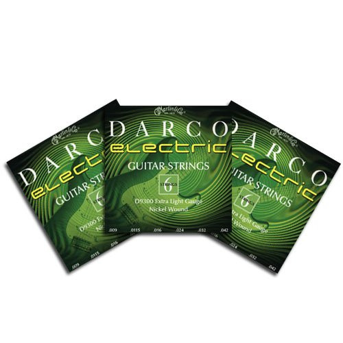 Darco Electric Guitar Strings Nickel Wound Extra Light 9-42 D9300 3 packs