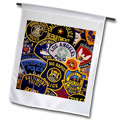 3dRose fl-97657-1 US Police Shoulder Badges-Us52 Dfr0004-David R. Frazier Garden Flag 12 by 18-Inch 3dRose fl-97657-1 US Police Shoulder Badges-Us52 Dfr0004-David R. Frazier Garden Flag 12 by 18-Inch