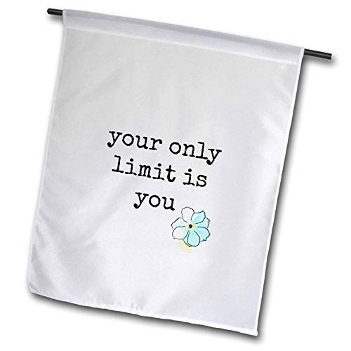 3dRose Nicole R - Quote - Image of Your Only Limit is You - 12 x 18 inch Garden Flag -fl-310219-1- 3dRose Nicole R - Quote - Image of Your Only Limit is You - 12 x 18 inch Garden Flag -fl-310219-1-