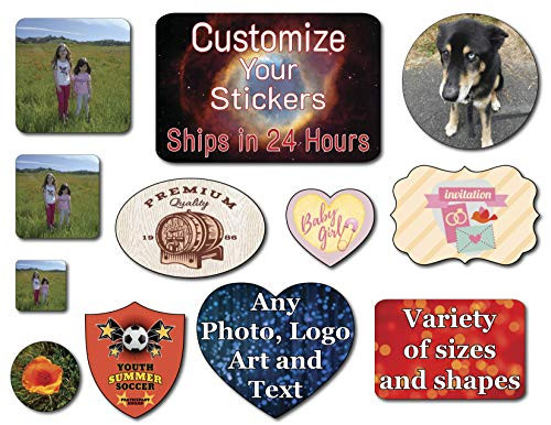 60 2"x3" Rectangle Custom Stickers Labels. Add Logo Photo Text or Art Design and Make Your own Personalized Stickers Labels. Custom Decals Logo Stickers Kiss Cut Custom Decals.