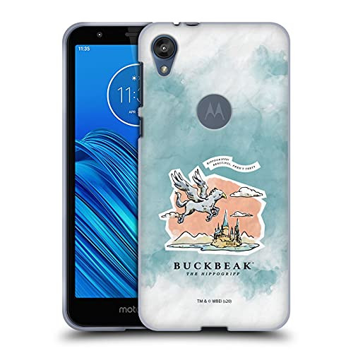 Head Case Designs Officially Licensed Harry Potter Buckbeak Deathly Hallows XVII Soft Gel Case Compatible with Motorola Moto E6