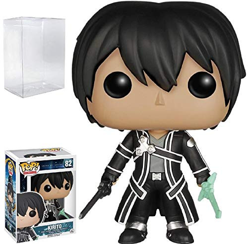 Funko Pop Anime- Sword Art Online - Kirito Vinyl Figure -Bundled with Pop Box Protector Case-