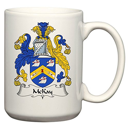 McKay Coat of Arms-McKay Family Crest 15 Oz Ceramic Coffee-Cocoa Mug by Carpe Diem Designs Made in the U.S.A.