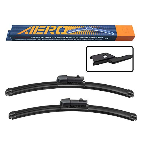 AERO Premium All-Season Beam Windshield Wiper Blades Replacement for Cadillac CTS Sedan 2016-2014 24" plus18" -Set of 2-
