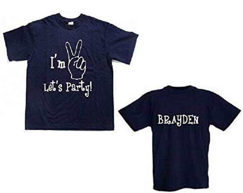 personalized 2nd birthday shirt 2 year old tshirt i'm two years old 2nd birthday tees