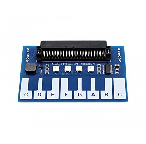 Mini Piano Module for micro:bit Touch Keys to Play Music with 4x RGB LEDs @XYGStudy