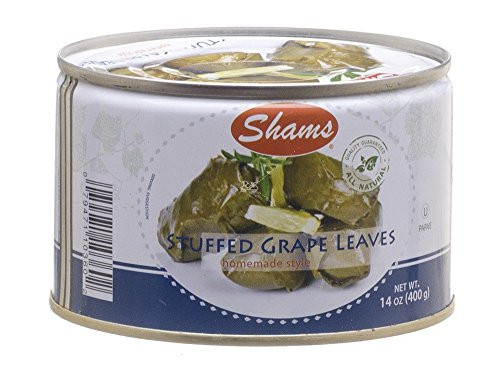 Shams Stuffed Grape Leaves Home Style 14 Oz. Pack Of 3.