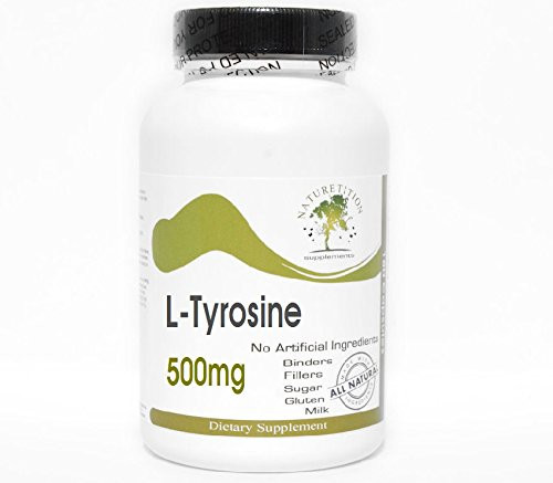 L-Tyrosine 500mg ~ 100 Capsules - No Additives ~ Naturetition Supplements L-Tyrosine 500mg ~ 100 Capsules - No Additives ~ Naturetition Supplements