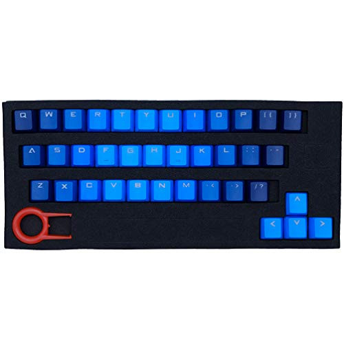 ATTAV 37 Keys PBT Backlit Keycaps Double Injection-Color Keycap Set for Mechanical Keyboard(Blue Gradient)