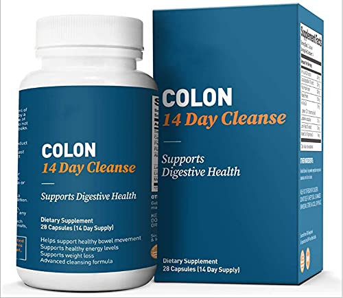 Colon 14 Day Cleanse Supports Healthy Bowel Movements Formulated for Weight Loss Energy Boost and Gut Health - Supports Digestion Detox and Cleansing Colon 14 Day Cleanse Supports Healthy Bowel Movements Formulated for Weight Loss Energy Boost and Gut Health - Supports Digestion Detox and Cleansing