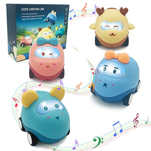 Toy Cars for Toddlers 1 - 2 Years Old Push and Go Car Baby Toy Early Educational Vehicles Inertia Friction Powered Musical Toy for Kids Boys Girls Birthday Gift -4 Pack- Toy Cars for Toddlers 1 - 2 Years Old Push and Go Car Baby Toy Early Educational Vehicles Inertia Friction Powered Musical Toy for Kids Boys Girls Birthday Gift -4 Pack-