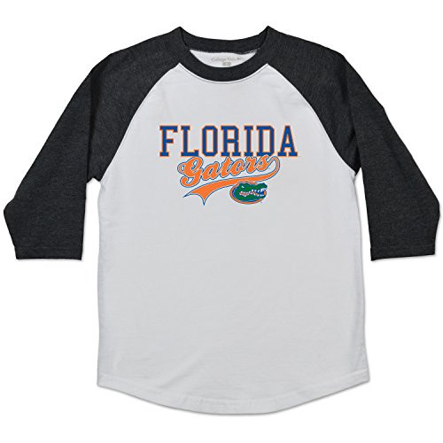 College Kids NCAA Florida Gators Youth Home Run Raglan Tee Size 14-16-Large White College Kids NCAA Florida Gators Youth Home Run Raglan Tee Size 14-16-Large White