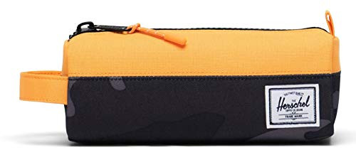 Herschel Supply Co. Boy's Settlement Case Pencil Pouch -Little Kids-Big Kids- Night Camo-Blazing Orange One Size