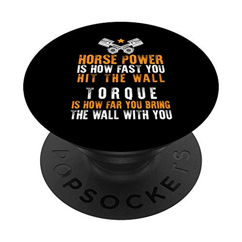 Father-s Day Diesel Mechanic Dad Horse Power Torque Wall Men PopSockets PopGrip- Swappable Grip for Phones  and  Tablets