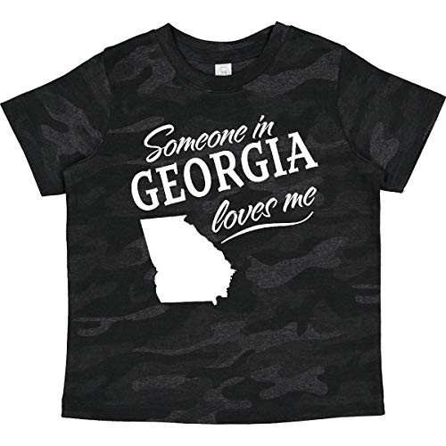 inktastic Someone in Georgia Loves Me Toddler T-Shirt 2T Storm Camo 338ab