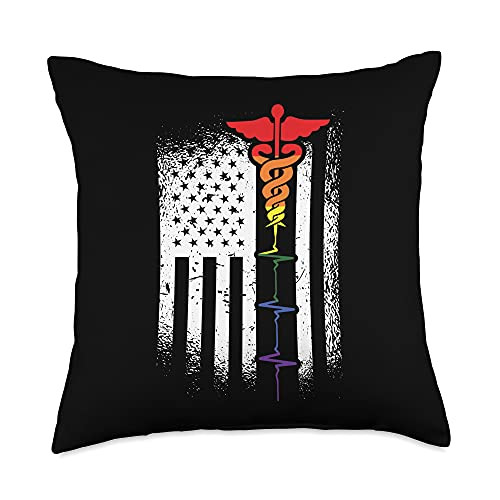 Gay Cloths Gift Proud LGBT-Q Pride Ally American Flag LGBT-Q Gay Pride Registered Nursing RN Throw Pillow 18x18 Multicolor Gay Cloths Gift Proud LGBT-Q Pride Ally American Flag LGBT-Q Gay Pride Registered Nursing RN Throw Pillow 18x18 Multicolor