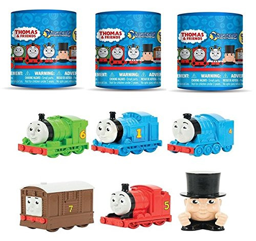 Set of 3: Thomas & Friends Mash'Ems Blind Pack Capsule - Mashem, Twistem, Squishem, Stretch'em.