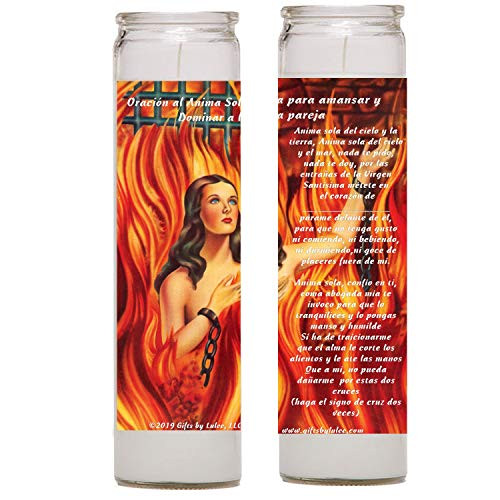 Gifts by Lulee LLC Anima Sola o Anima Desesperada Set de 2 Velas Almas del Purgatorio -2-