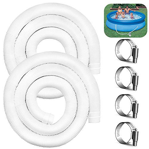 Baichuang Pool Replacement Hose Pool Pump Replacement Hose 1.25" Diameter Accessory 59 Long Pool Filter Pump Hose for Above Ground Pools -2 Pack- Baichuang Pool Replacement Hose Pool Pump Replacement Hose 1.25" Diameter Accessory 59 Long Pool Filter Pump Hose for Above Ground Pools -2 Pack-