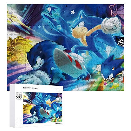 500 Piece Puzzles for Adults and Kids Jigsaw Puzzle So-nic Puzzles The Hedgehog Puzzle Game-Large Puzzle Game Artwork for Adults Teens 500 Piece Puzzles for Adults and Kids Jigsaw Puzzle So-nic Puzzles The Hedgehog Puzzle Game-Large Puzzle Game Artwork for Adults Teens