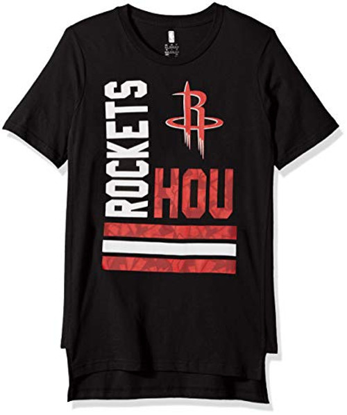 NBA by Outerstuff NBA Youth Boys Houston Rockets "Shattered" Short Sleeve Tee Black Youth Large-14-16-