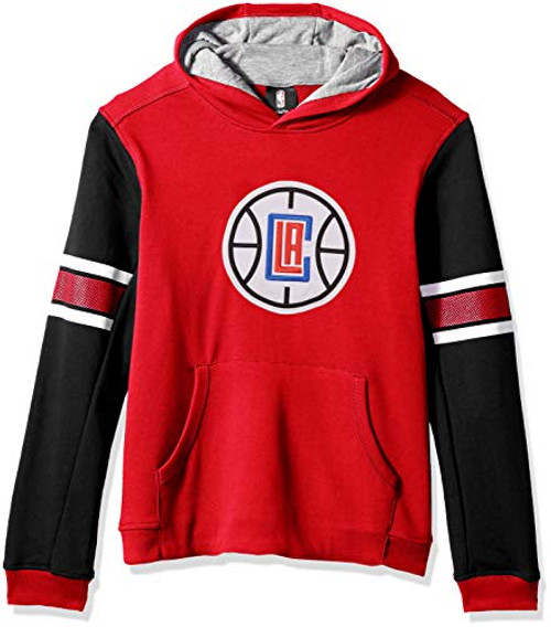 NBA by Outerstuff NBA Youth Boys Los Angeles Clippers Man in Motion Color Blocked Pullover Hoodie Red Youth X-Large-18- NBA by Outerstuff NBA Youth Boys Los Angeles Clippers Man in Motion Color Blocked Pullover Hoodie Red Youth X-Large-18-