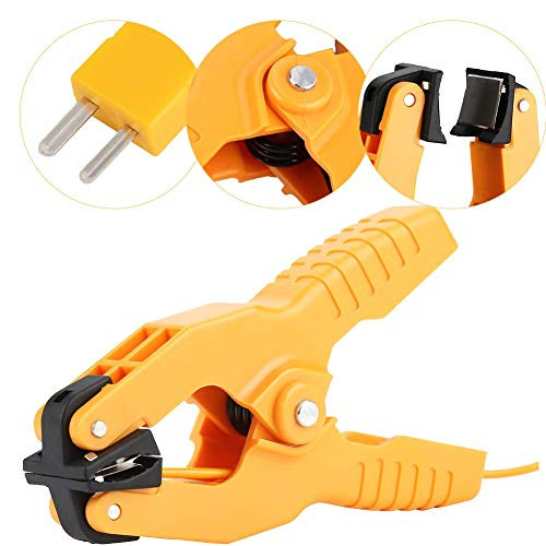 Aukson Thermocouple HT-05 K Type Thermocouple Clamp Sensor Fieldpiece Pipe Clamp Thermocouple 1~3-8" -40~200?