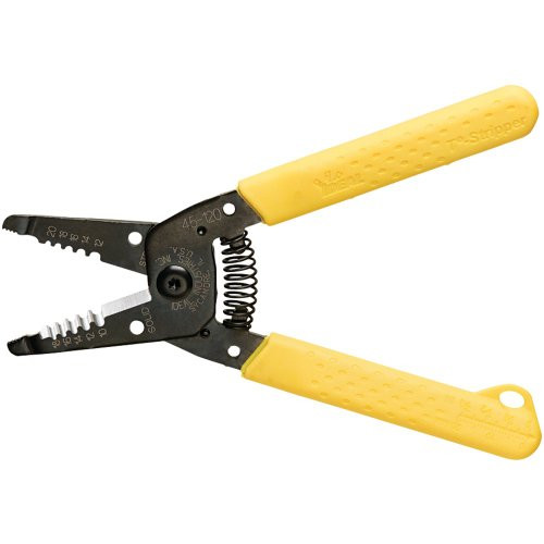 1 - T-R- Stripper -For 10 - 18 solid  and  12 - 20 stranded wires- Compact lightweight  and  easy to use  Features precision-ground knife-type blades 45-120