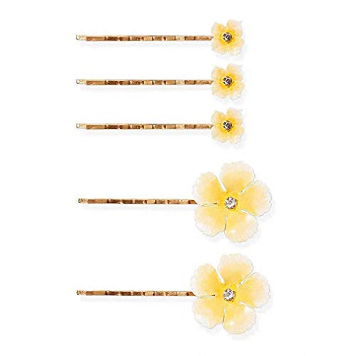 Pudwy Wedding Hairpin Hair Fork Pearl Flower U-Shaped Bun Bride Barrettes Jewelry Ornament for Hair Accessories Headband B 5Pcs