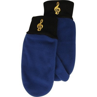 Gift House Music G-Clef Fleece Mitten - Royal Blue -Small  and  Med-