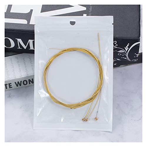 DINGGUANGHE 6Pcs-Set Acoustic Guitar Strings Nickel Plated Steel Practice Guitar String E-A for Acoustic Folk Guitar Classic Guitar Parts -Color - White-