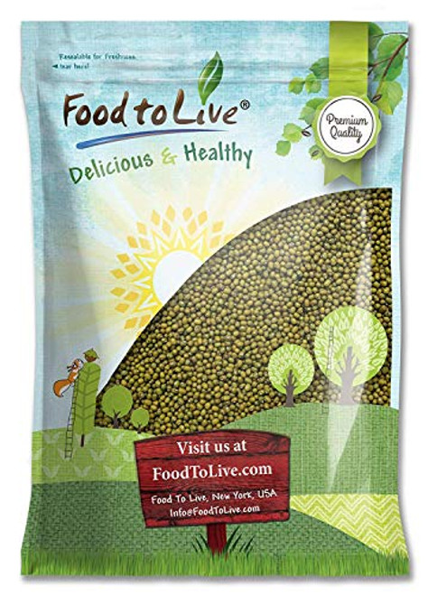 Mung Beans 5 Pounds - Green Dried Kosher Sirtfood Bulk