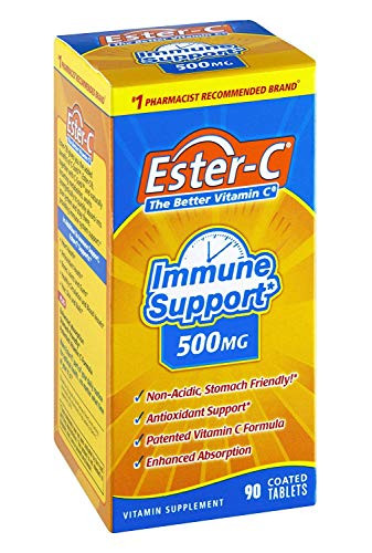 Ester-C 500 mg Coated Tablets 90 ea -2 Pack-