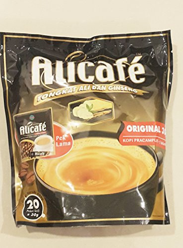1 x Power Root Alicafe 5 in 1 Instant Premix Coffee Drink With Tongkat Ali & Ginseng 600g ( 30g × 20 Sachets) New Packaging