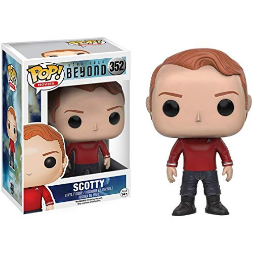 Funko Scotty- Star Trek Beyond x POP Movies Vinyl Figure  and  1 POP Compatible PET Plastic Graphical Protector Bundle -352 - 10491 - B-