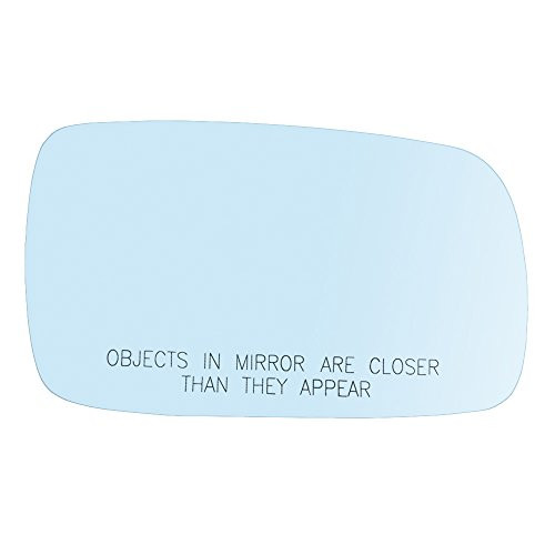 Brock Replacement Passenger Side Blue Tinted Mirror Glass  and  Base with Heat without Split Glass Compatible with 1999-2007 Golf 1999-2005 A4 1998-2004 Passat 1999-2002 Cabrio 1996-2001 A4 1J1 857 522 J