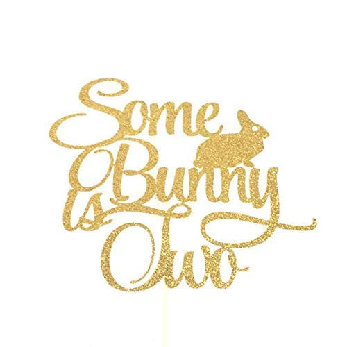 Atelier Elegance Some Bunny is Two Cake Topper Some Bunny is Turning Two Cake Topper